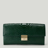 Tom Ford Jean Small snake-effect leather clutch