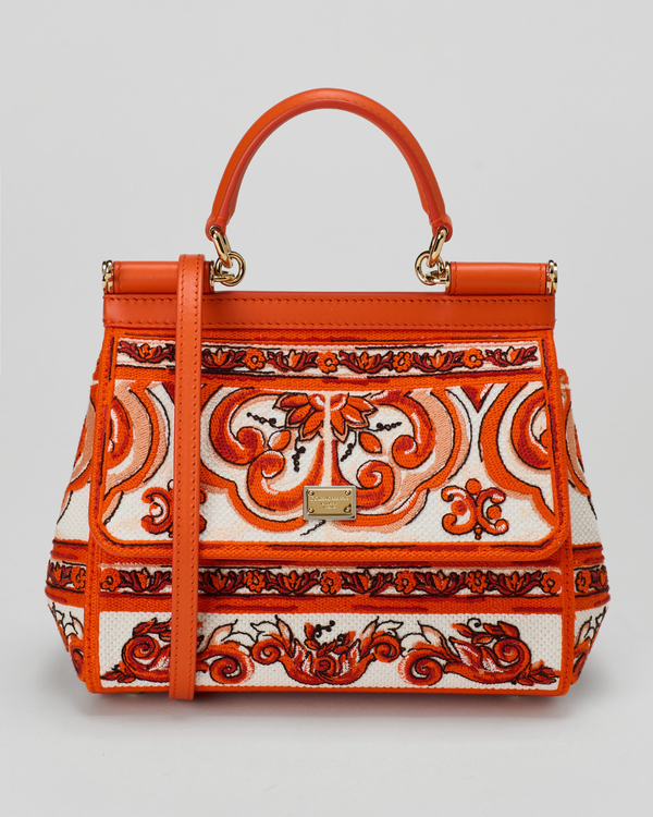 Dolce & Gabbana Sicily Majolica embroidery small handbag