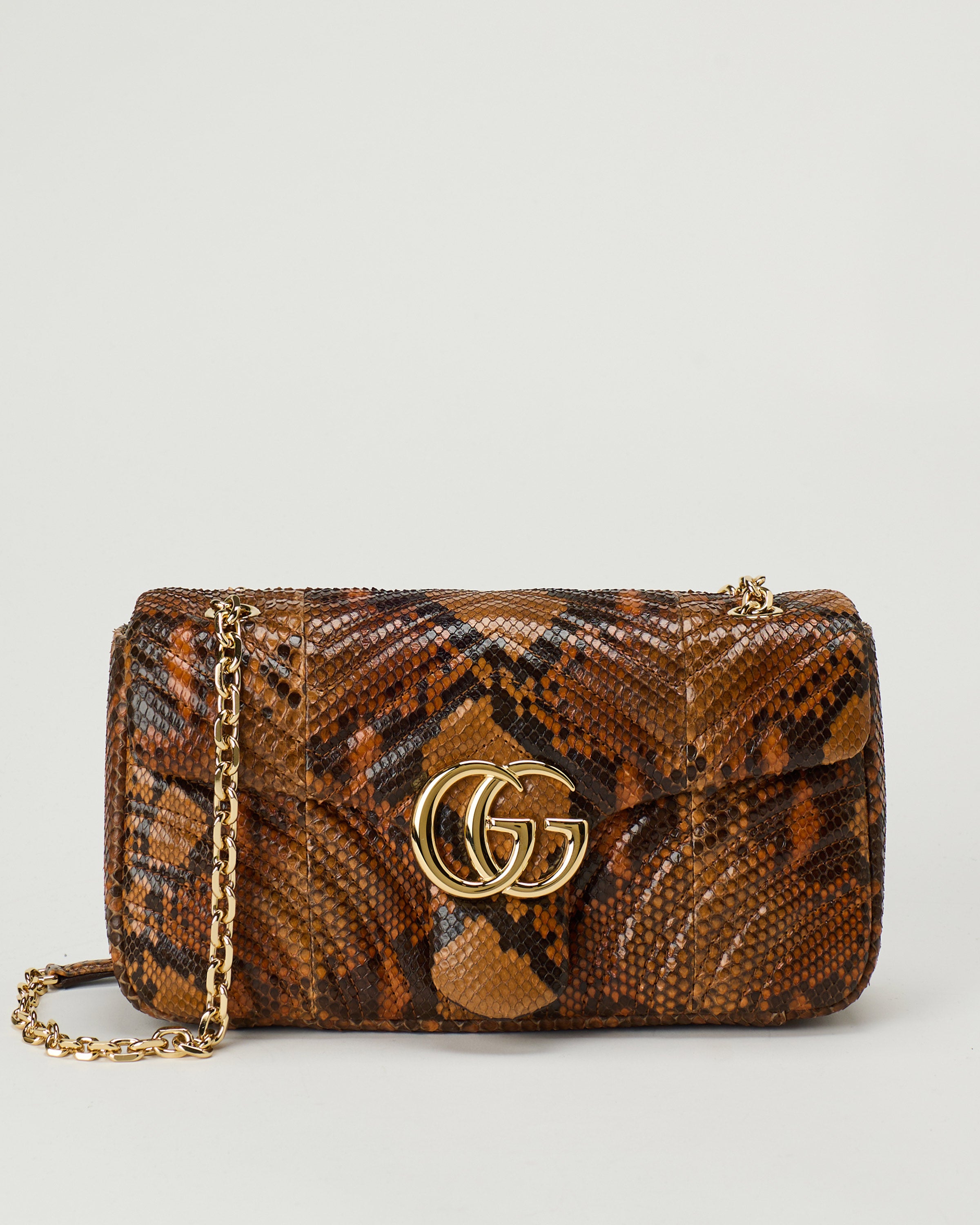 Gucci GG Marmont python medium shoulder bag – Luisa World