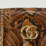 Gucci GG Marmont python medium shoulder bag