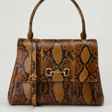 Gucci Paparazzo python medium top handle bag