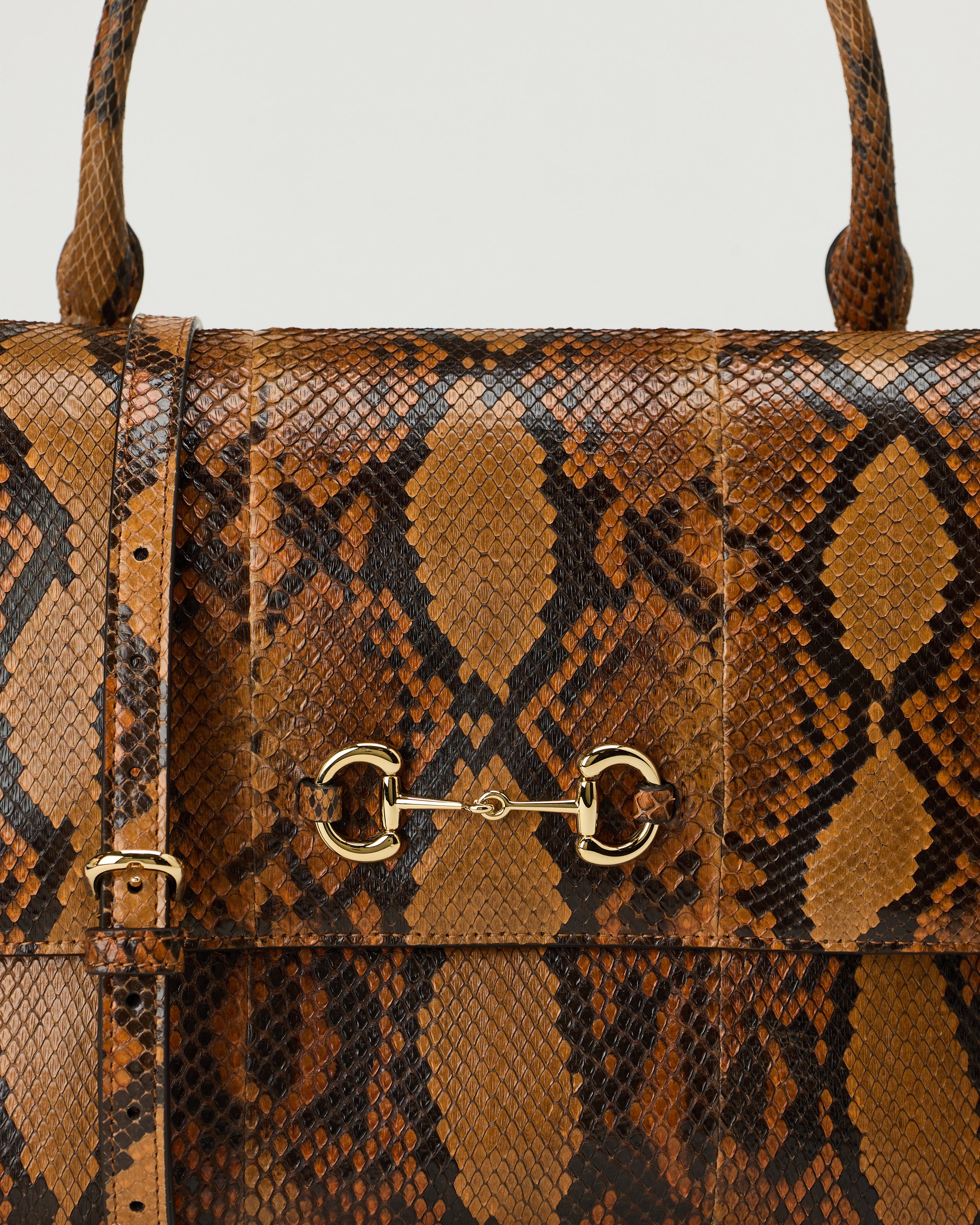 Gucci Paparazzo python medium top handle bag – Luisa World
