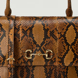 Gucci Paparazzo python medium top handle bag