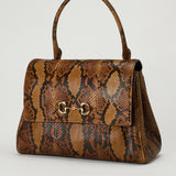 Gucci Paparazzo python medium top handle bag