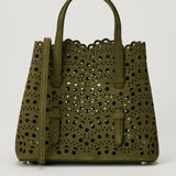 Alaïa Mina cut-out suede tote