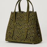 Alaïa Mina cut-out suede tote