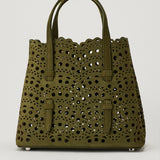 Alaïa Mina cut-out suede tote