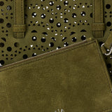 Alaïa Mina cut-out suede tote