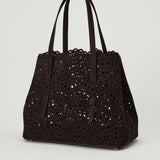 Alaïa Mina 25 nubuck bag