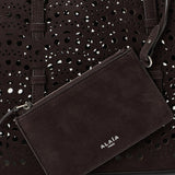 Alaïa Mina 25 nubuck bag