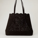 Alaïa Mina 37 Vienne Wave suede bag