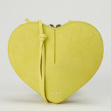 Alaïa Le Cœur leather and suede crossbody bag