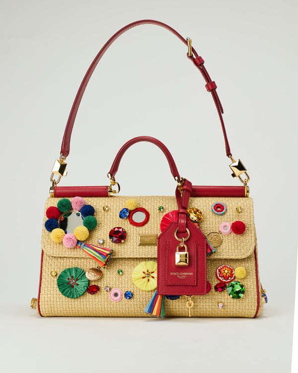 Dolce & Gabbana Sicily medium embellished top-handle bag