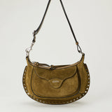 Isabel Marant Oskan Moon Pocket suede shoulder bag