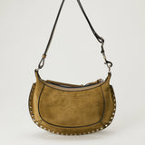 Isabel Marant Oskan Moon Pocket suede shoulder bag