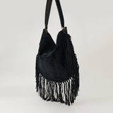 Isabel Marant Oskan Soft fringed suede shoulder bag
