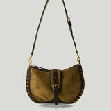 Isabel Marant Oskan buckle leather shoulder bag