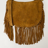 Isabel Marant Oskan Soft fringed suede shoulder bag