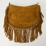 Isabel Marant Oskan Soft fringed suede shoulder bag