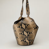 Khaite Lotus small snake-effect tote bag
