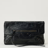 Balenciaga Le City leather clutch bag