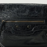 Balenciaga Le City leather clutch bag