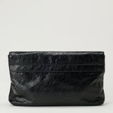 Balenciaga Le City leather clutch bag