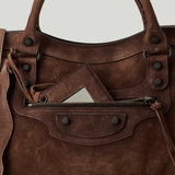 BALENCIAGA Le City medium fringe bag