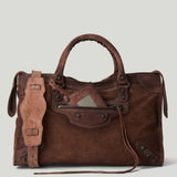 Balenciaga Le City suede bag