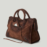 Balenciaga Le City suede bag