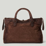 Balenciaga Le City suede bag