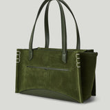 JW Anderson Elongated Loafer Cabas suede tote bag
