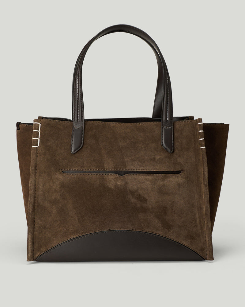 JW Anderson Loafer Cabas suede bag