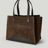 JW Anderson Loafer Cabas suede bag