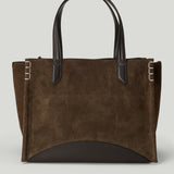 JW Anderson Loafer Cabas suede bag