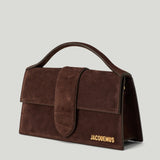 JACQUEMUS Le Grand Bambino suede shoulder bag