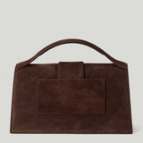 JACQUEMUS Le Grand Bambino suede shoulder bag