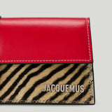 Jacquemus zebra-print clutch bag