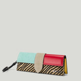 Jacquemus zebra-print clutch bag