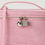 JACQUEMUS Le Petit Vanity croc-effect suede bag