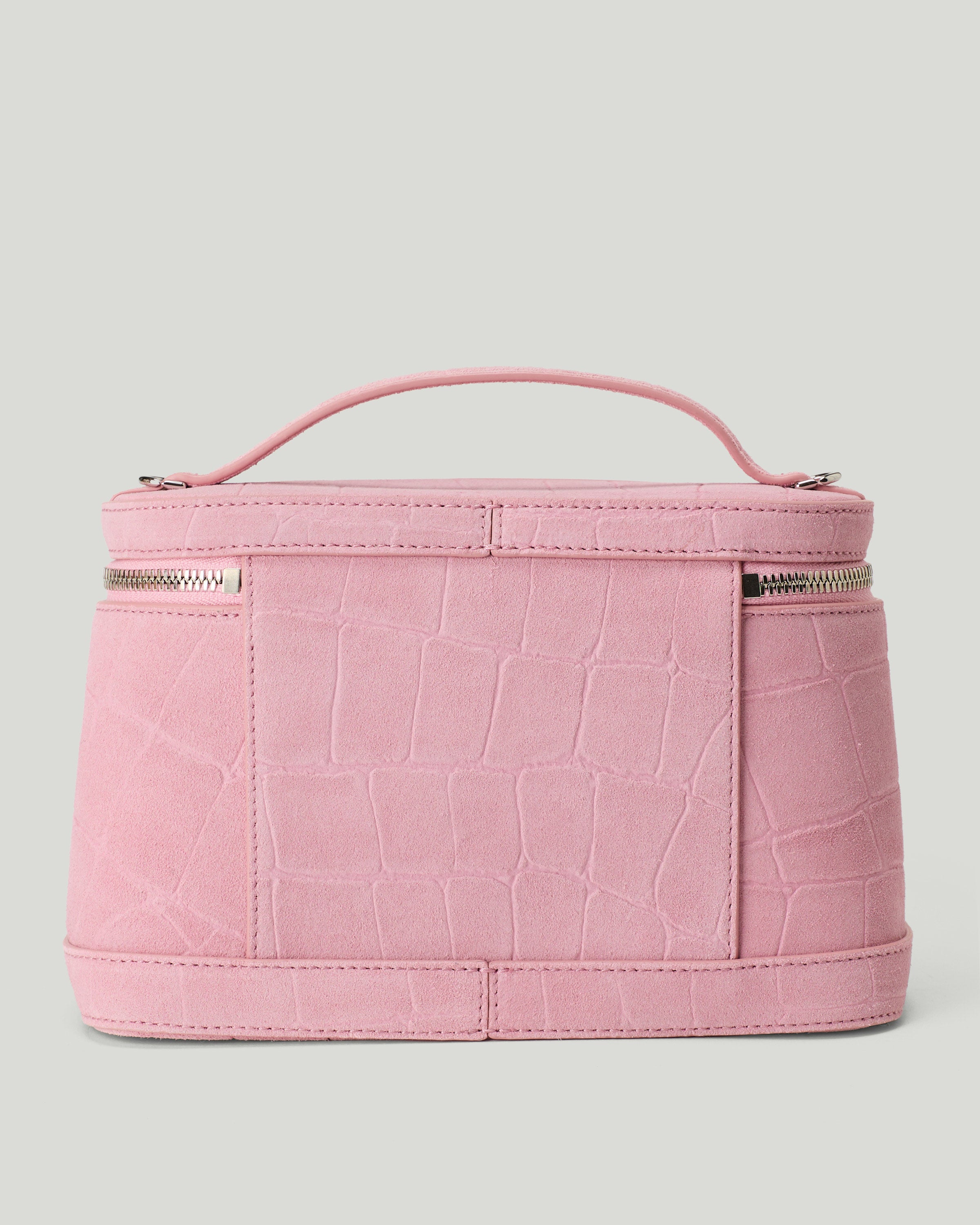 JACQUEMUS Le Petit Vanity croc-effect suede bag – Luisa World