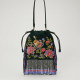 Etro Kalispera small beaded leather shoulder bag