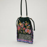Etro Kalispera small beaded leather shoulder bag