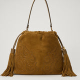 Etro Kalispera medium suede shoulder bag