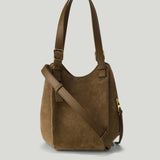 Loewe Hammock Flip Medium suede tote
