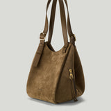 Loewe Hammock Flip Medium suede tote