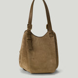 Loewe Hammock Flip Medium suede tote