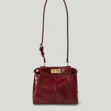 Fendi My Peekaboo XS hagfish leather bag