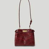 Fendi My Peekaboo XS hagfish leather bag