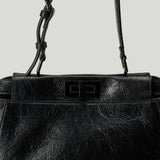 FENDI My Peekaboo small crackled leather bag